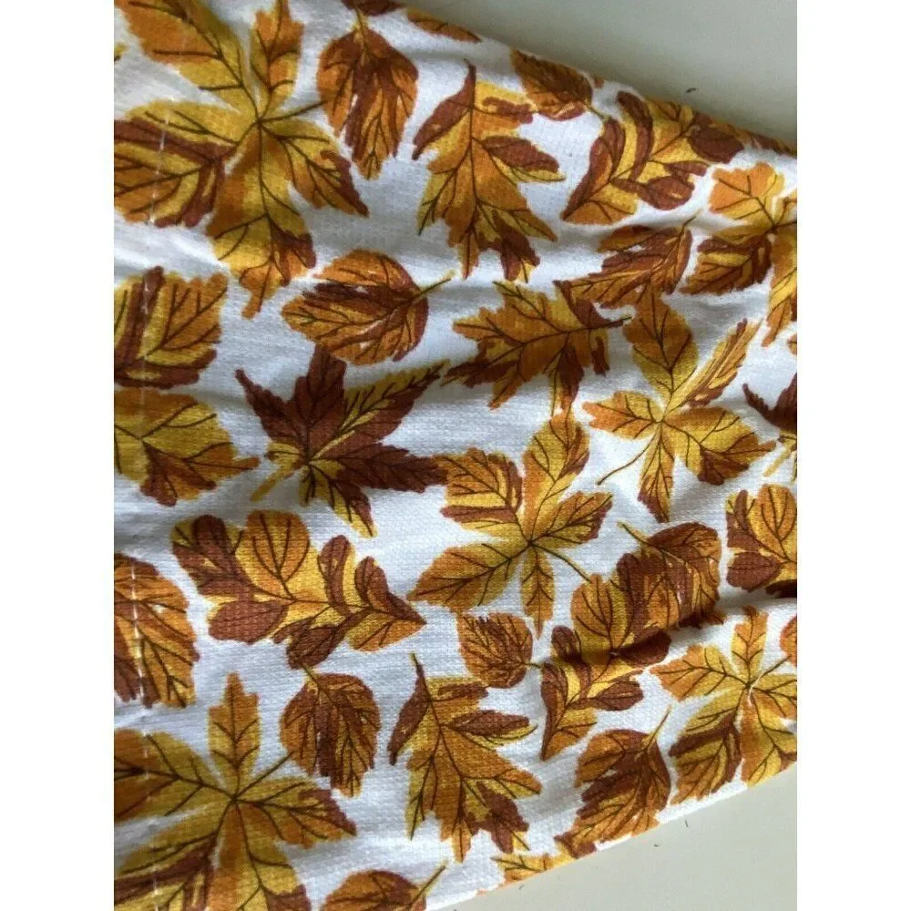 Disney Mickey Mouse Fall Autumn Leaves Hanging‎ Kitchen Towel NEW